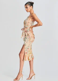 Retrofete Veena Long Dress Nude Cheap