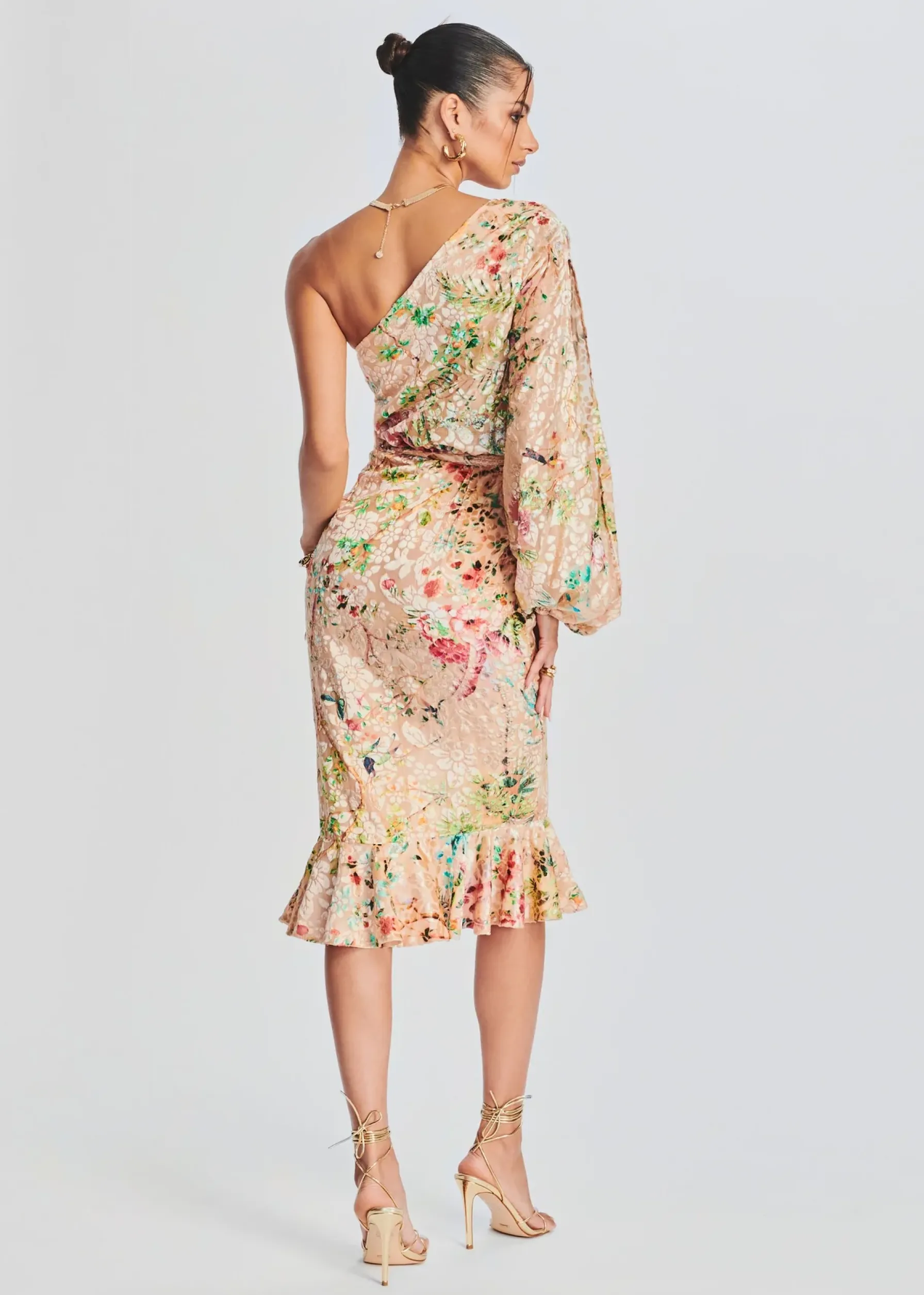 Retrofete Veena Long Dress Nude Cheap
