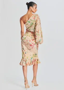 Retrofete Veena Long Dress Nude Online