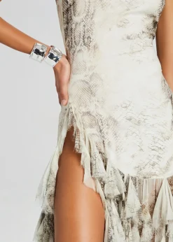 Retrofete Verena Silk Dress Vintage Snake Store
