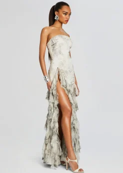 Retrofete Verena Silk Dress Vintage Snake Store