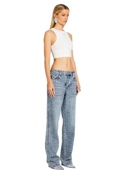 Retrofete Vero Embellished Denim Pant Tangier Fashion