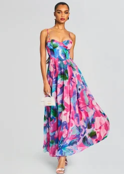 Retrofete Vesa Corset Long Dress Multicolor Flash Sale