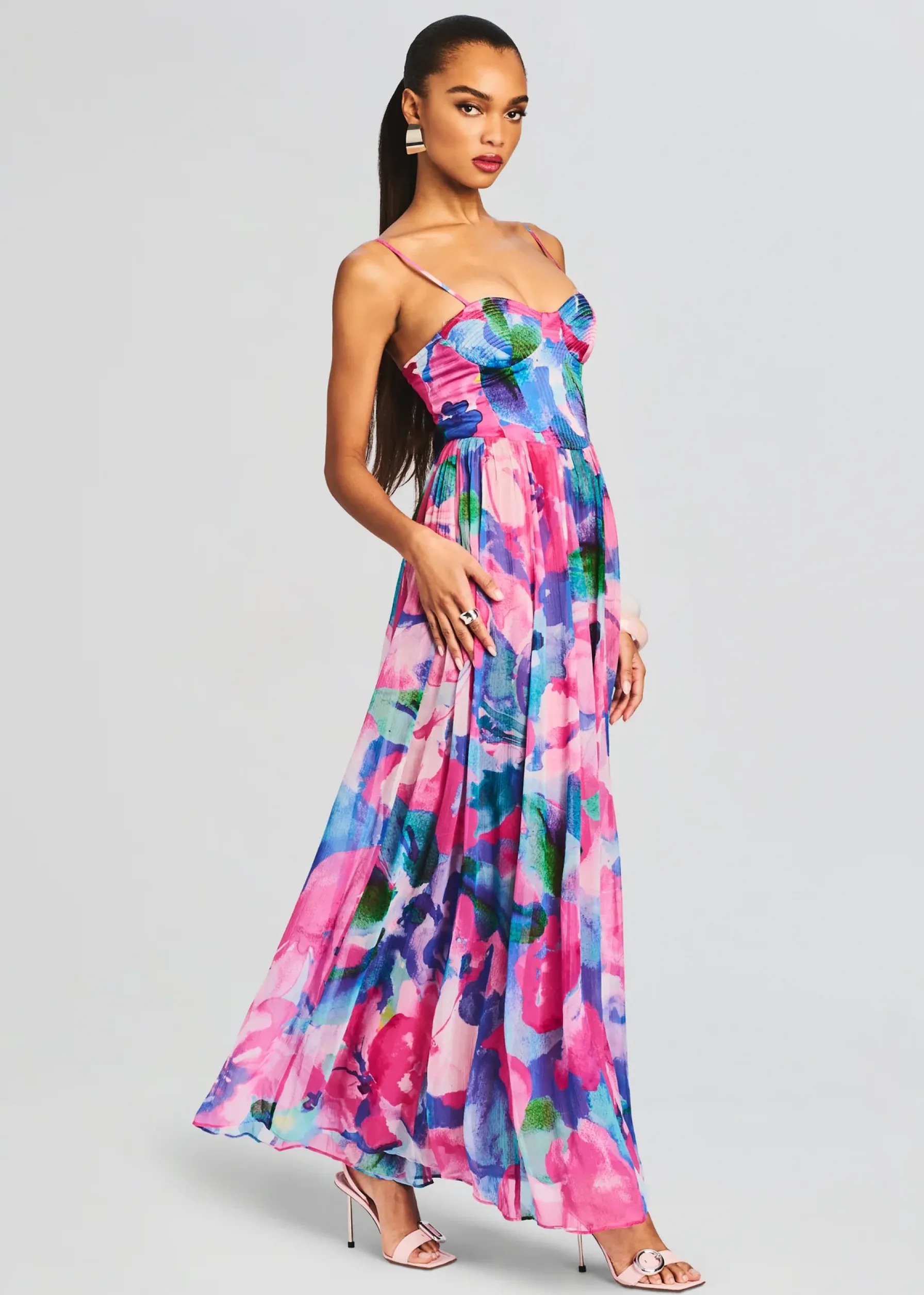 Retrofete Vesa Corset Long Dress Multicolor Online