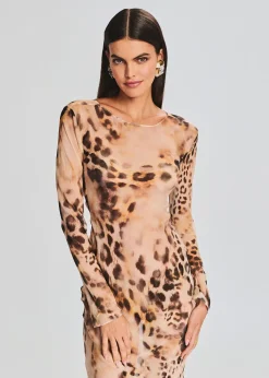 Retrofete Vienna Silk Dress Vintage Cheetah Shop