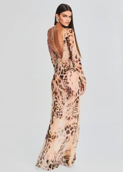 Retrofete Vienna Silk Dress Vintage Cheetah Store