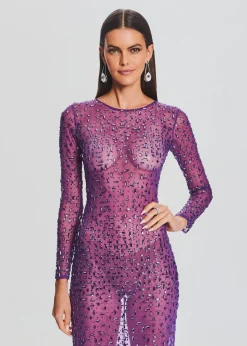 Retrofete Vinci Sequin Dress Amethyst Hot