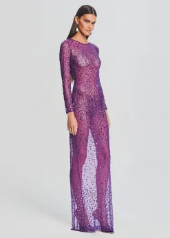 Retrofete Vinci Sequin Dress Amethyst Best