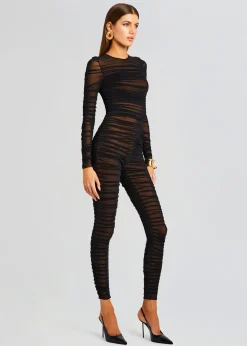 Retrofete Virgo Catsuit Black New