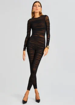 Retrofete Virgo Catsuit Black Cheap