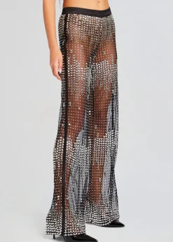 Retrofete Vondra Sequin Pant Black/Silver New