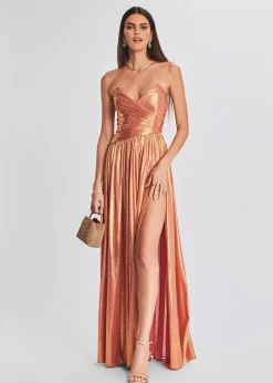 Retrofete Waldorf Dress Apricot Discount