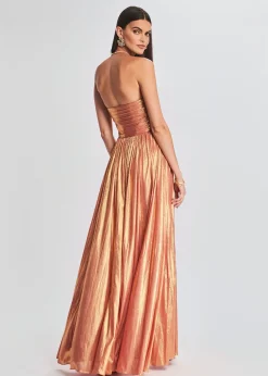 Retrofete Waldorf Dress Apricot Hot
