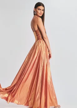 Retrofete Waldorf Dress Apricot Hot