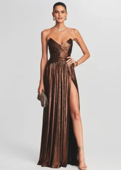 Retrofete Waldorf Dress Coffee Bean Discount