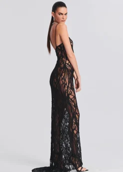 Retrofete Winnie Embellished Lace Dress Black Best