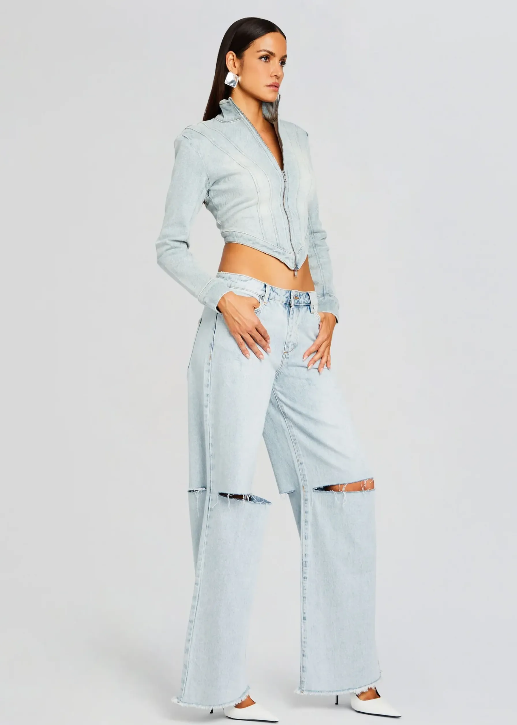 Retrofete Wrenley Low-Rise Jean Skylight Flash Sale