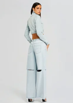 Retrofete Wrenley Low-Rise Jean Skylight Flash Sale