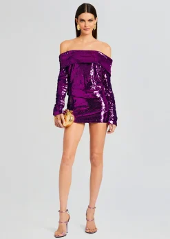 Retrofete Wyn Sequin Dress Amethyst Sale