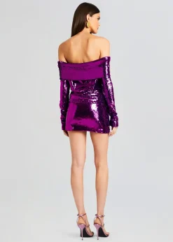 Retrofete Wyn Sequin Dress Amethyst Sale