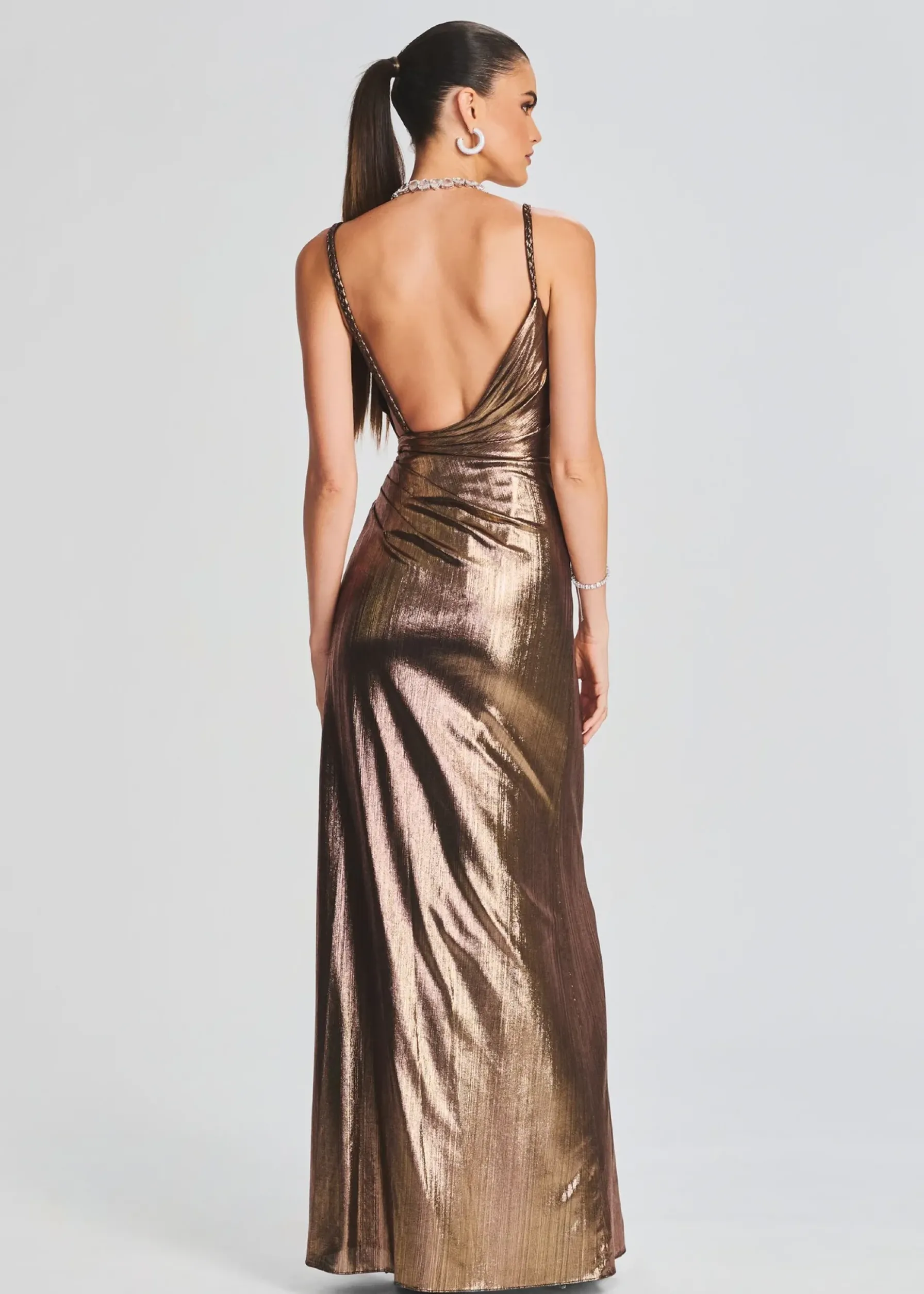 Retrofete Yesi Dress Metallic Bronze Fashion