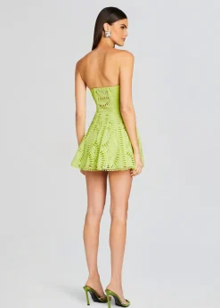 Retrofete Zannick Short Dress Lime Punch Shop