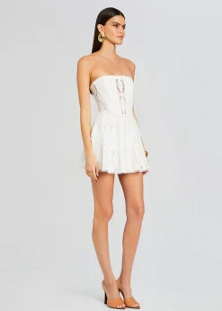 Retrofete Zannick Short Dress White Samoa Hot