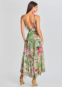 Retrofete Zaria Long Dress Military Green Store