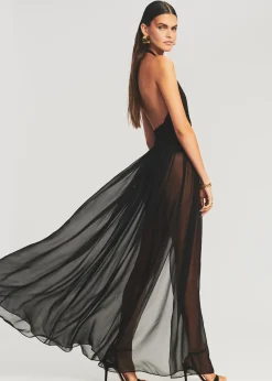 Retrofete Zion Silk Chiffon Dress Black Online
