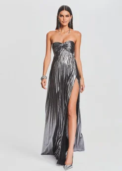 Retrofete Zoa Dress Gunmetal New